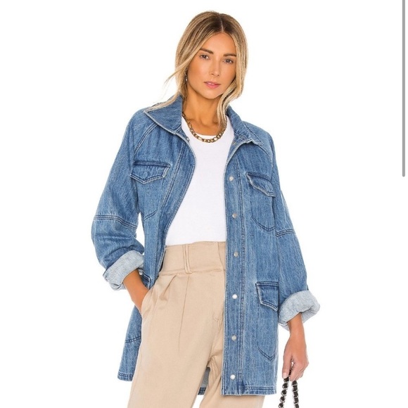 L'Academie The Camillei Jacket in Indigo Blue - Picture 6 of 11